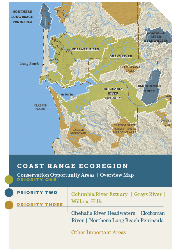 coast map piece - Columbia Land Trust